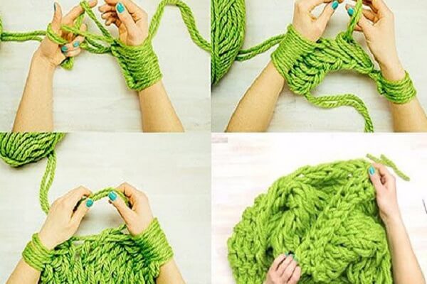 Картинка к материалу: «Как связать своими руками модный шарф всего за 30 минут!»